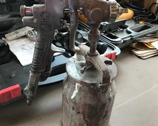 Now begins the workshop with more to come:  Paint sprayer - still works