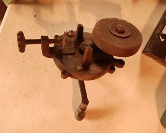 Vintage Hand Crank Sharpening Wheel.