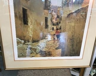 "Noonday Sun" by by Clark Hulings.  Signed and numbered