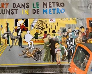 EVER MEULEN Art in the Metro Art Poster
