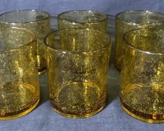 Set 6 Bubbled Drinking Glasses
