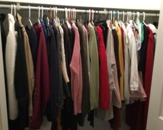 Nice assortment of ladies clothing for a variety of seasons