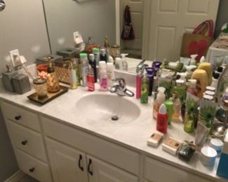 Nice selection of toiletry items and bathroom accessories 