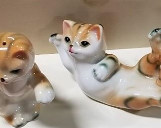 Vintage Cat Salt and Pepper Shakers