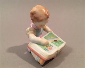 Herend “Boy Reading” Figurine