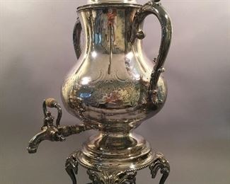 Antique Silver Plate Urn by John Torsleff, Boston 