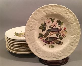 Set of 11 Alfred Meakin “Audubon Birds of America” Plates 