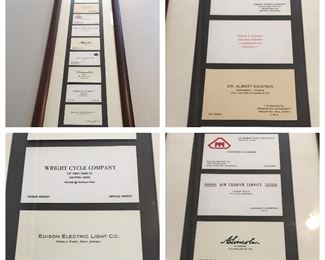 Framed Famous People Business Cards (funny conversation piece)