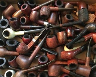 Large Collection of Tobacco Smoking Pipes (sold individually)