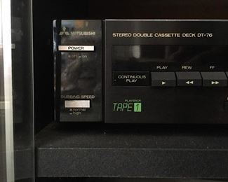 Mitsubishi Double Cassette Deck DT-76