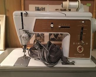 Vintage Portable Singer “Touch & Sew” Sewing Machine 