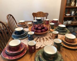 Farm Table with Windsor Style Chairs