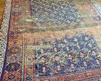 Antique hand-woven wool rug, as-is  $69  #14