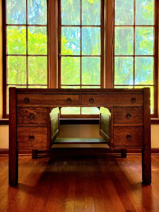 Arts & Crafts Period Oak Desk  $215  #7