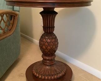 This round table is in perfect condition.  No wear or marks present.
