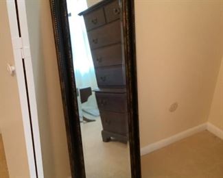 This full length 17 x 53 mirror is in very good shape.  Beveled edges.
