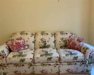 Elegant Floral Sofa