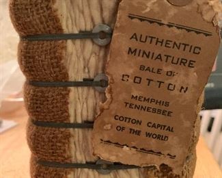 Authentic miniature real cotton from Memphis, TN