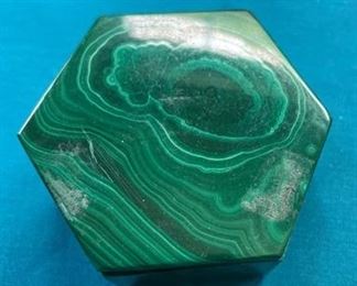 Green Malachite trinket box