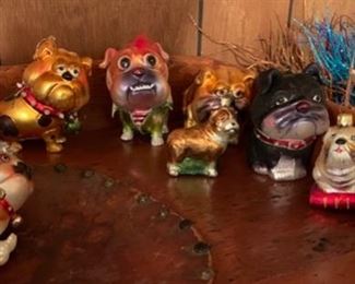 Super cute bulldog ornaments!