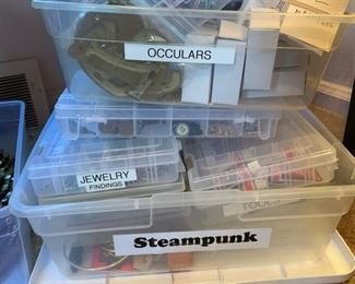 Steampunk oculars and jewelry findings