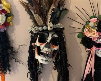 Professional artist made Day of the Dead masks