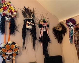 Professional artist made Day of the Dead masks