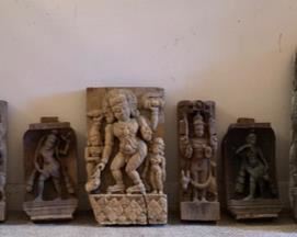  Various Vintage Unique Bali Hindu Goddess/God Wall Folk Art Hand Carved Wood Temple Plaque collection