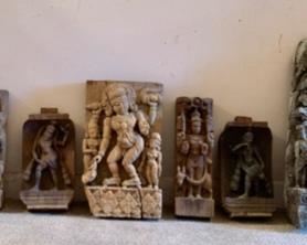  Various Vintage Unique Bali Hindu Goddess/God Wall Folk Art Hand Carved Wood Temple Plaque collection