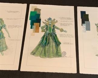 A Midsummer Night's Dream costume rendering artwork