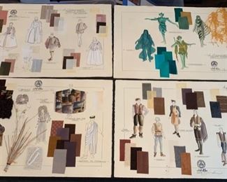 A Midsummer Night's Dream costume rendering artwork