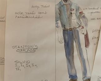 Stanton's Garage costume rendering artwork
