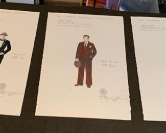 Broadway presented by The Hilberry Repertory Theatre costume rendering artwork