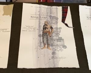 King Lear presented by the Hilberry Repertory Theatre costume renderings