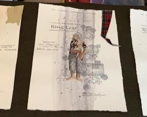 King Lear presented by the Hilberry Repertory Theatre costume renderings