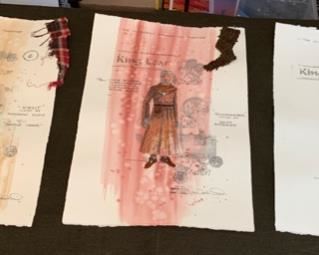 King Lear presented by the Hilberry Repertory Theatre costume renderings