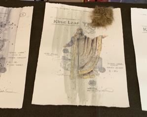 King Lear presented by the Hilberry Repertory Theatre costume renderings
