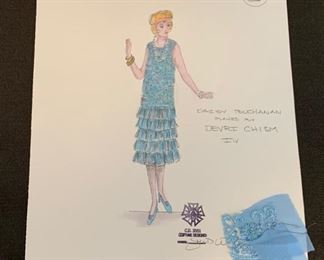 The Great Gatsby presented by The Hilberry Repertory Theatre costume renderings