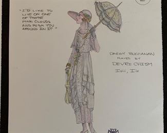 The Great Gatsby presented by The Hilberry Repertory Theatre costume renderings