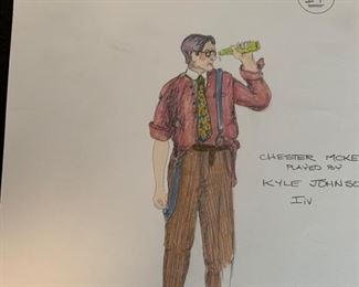 The Great Gatsby presented by The Hilberry Repertory Theatre costume renderings