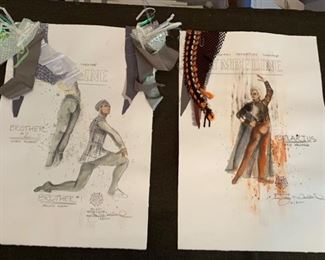 Cymbeline presented by The Hilberry Repertory Theatre costume renderings