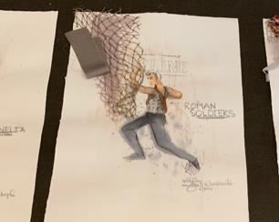 Cymbeline presented by The Hilberry Repertory Theatre costume renderings