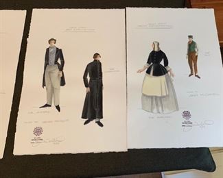 Charles Dickens Great Expectations costume renderings