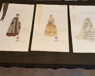 Charles Dickens Great Expectations costume renderings