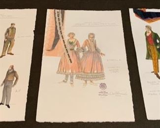 Charles Dickens Great Expectations costume renderings