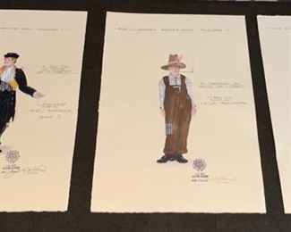 A Doctor in Spite of Himself presented by The Hilberry Repertory Theatre costume renderings