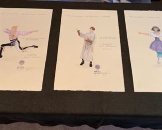 A Doctor in Spite of Himself presented by The Hilberry Repertory Theatre costume renderings