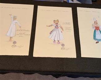 A Doctor in Spite of Himself presented by The Hilberry Repertory Theatre costume renderings