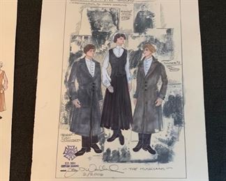 The University of Michigan Department of Dance "The Old Burying Ground" costume renderings