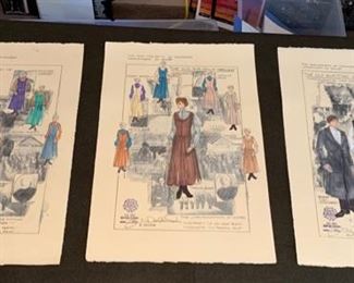 The University of Michigan Department of Dance "The Old Burying Ground" costume renderings